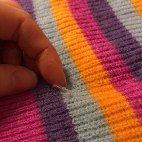 Multicolored Striped Pullover Sweater - Picture 7 of 8